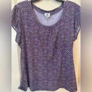 Worthington stretch short sleeved top